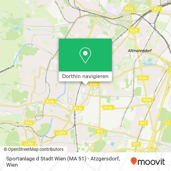 Sportanlage d Stadt Wien (MA 51) - Atzgersdorf Karte