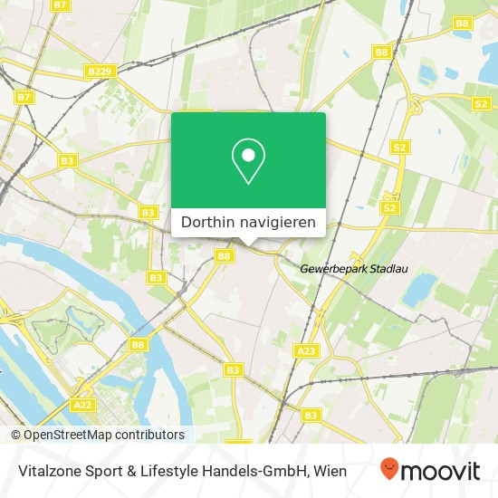 Vitalzone Sport & Lifestyle Handels-GmbH Karte