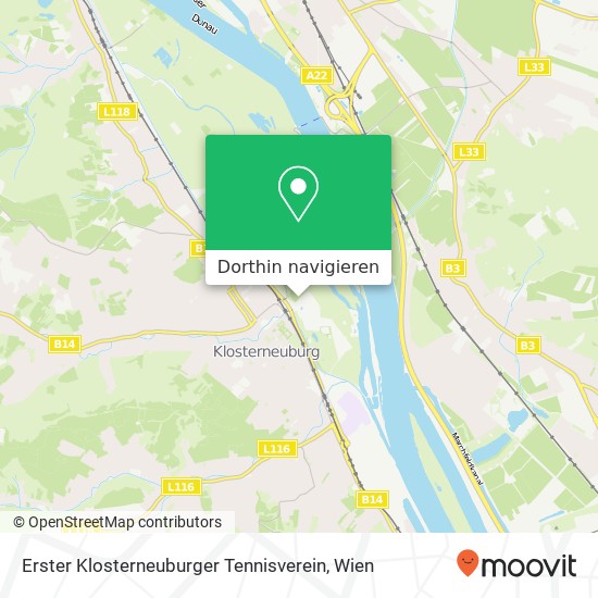 Erster Klosterneuburger Tennisverein Karte