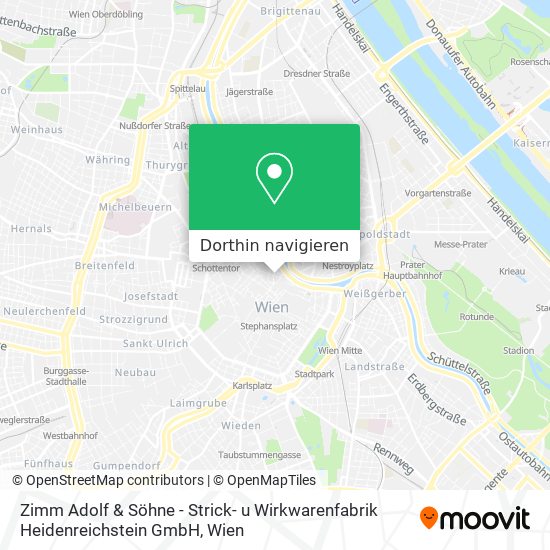 Zimm Adolf & Söhne - Strick- u Wirkwarenfabrik Heidenreichstein GmbH Karte