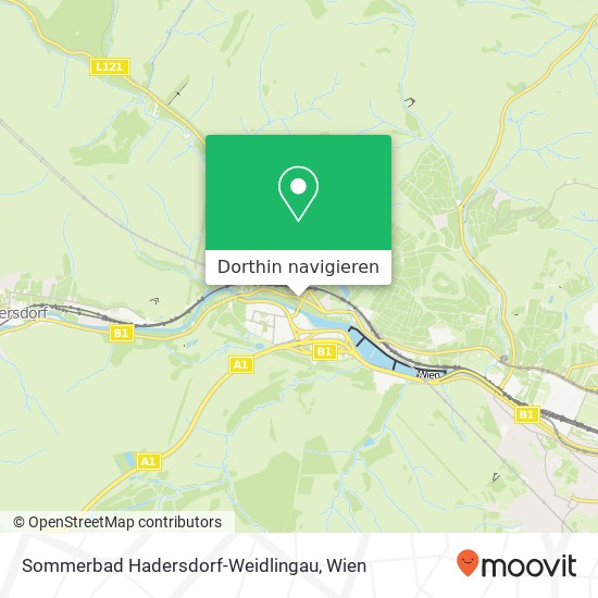 Sommerbad Hadersdorf-Weidlingau Karte