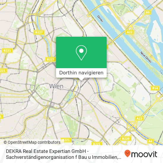 DEKRA Real Estate Expertian GmbH - Sachverständigenorganisation f Bau u Immobilien Karte