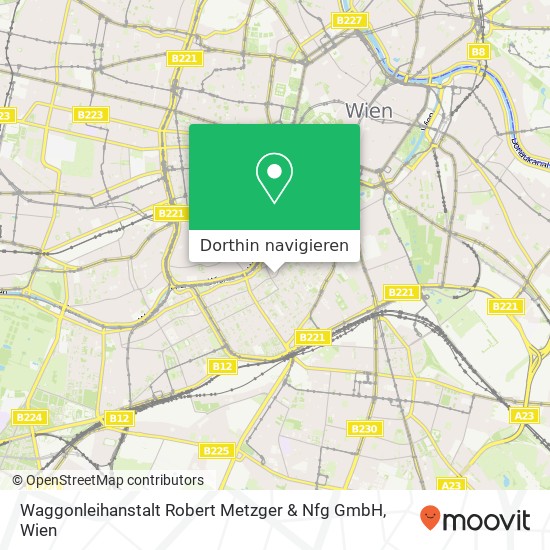 Waggonleihanstalt Robert Metzger & Nfg GmbH Karte