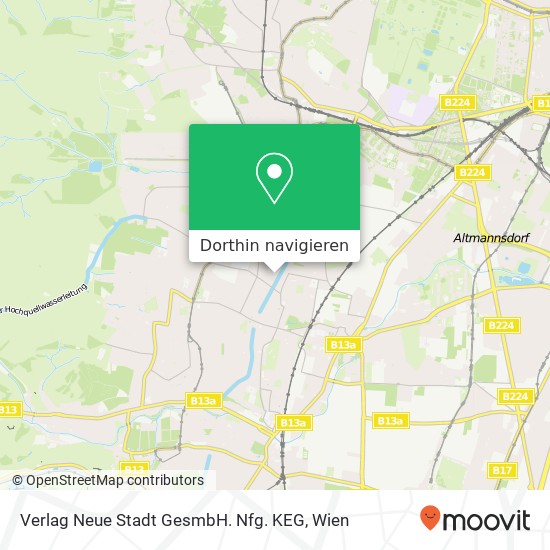 Verlag Neue Stadt GesmbH. Nfg. KEG Karte