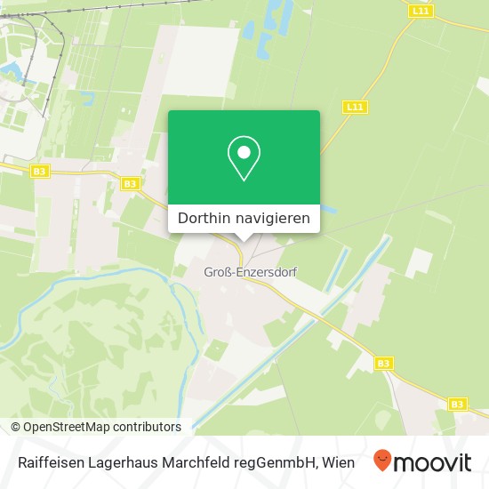 Raiffeisen Lagerhaus Marchfeld regGenmbH Karte