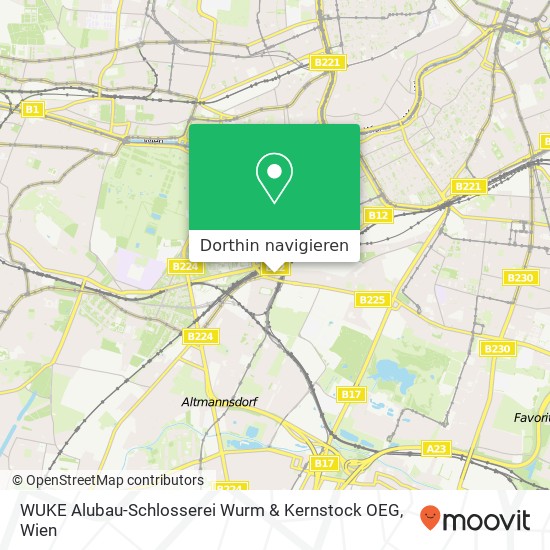 WUKE Alubau-Schlosserei Wurm & Kernstock OEG Karte
