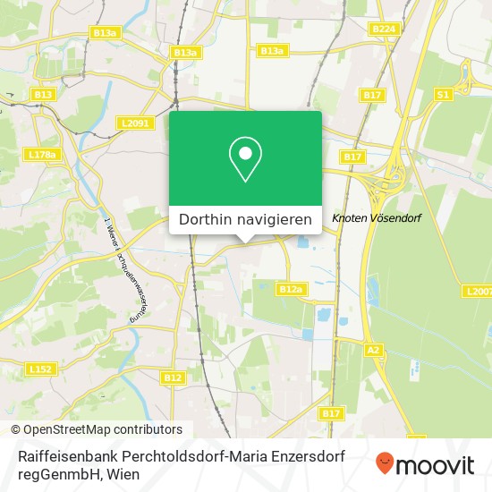 Raiffeisenbank Perchtoldsdorf-Maria Enzersdorf regGenmbH Karte