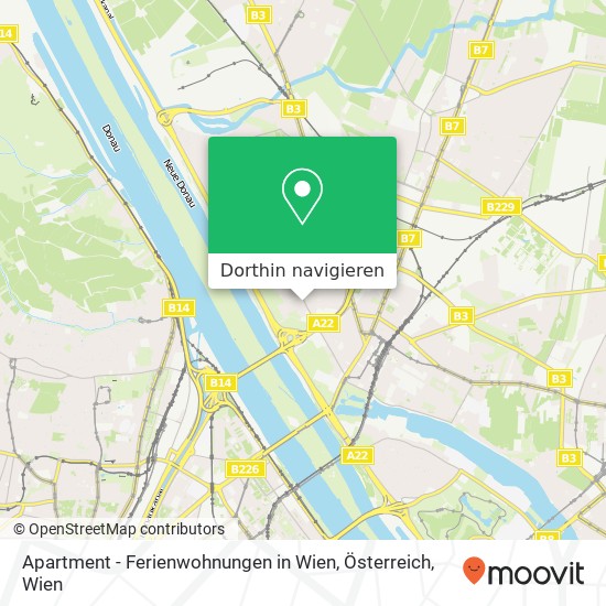 Apartment - Ferienwohnungen in Wien, Österreich Karte