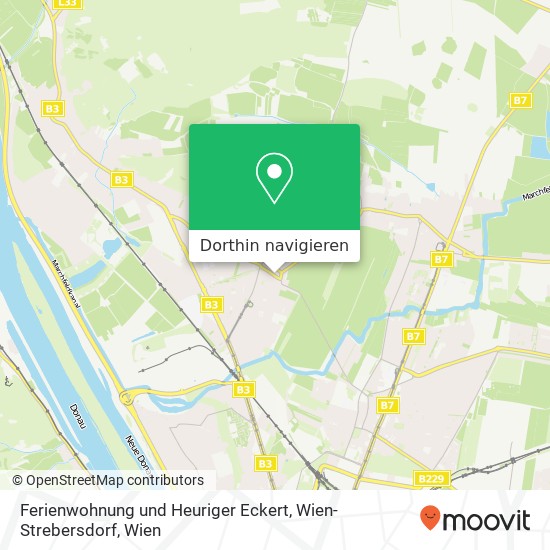 Ferienwohnung und Heuriger Eckert, Wien-Strebersdorf Karte