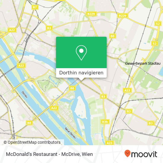 McDonald's Restaurant - McDrive Karte