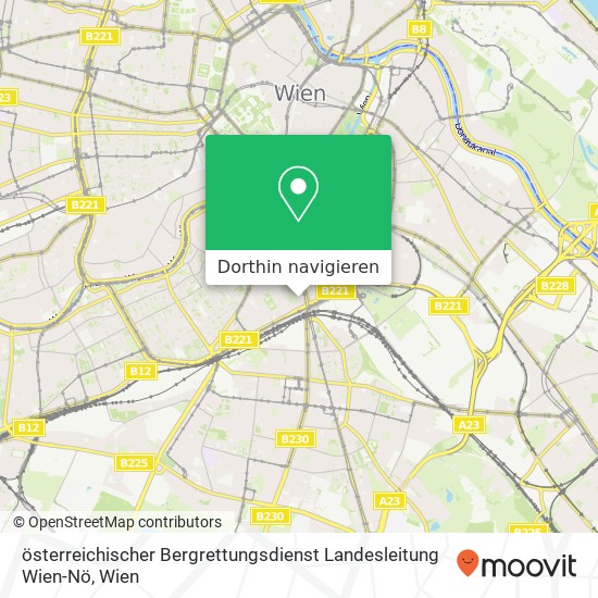 österreichischer Bergrettungsdienst Landesleitung Wien-Nö Karte