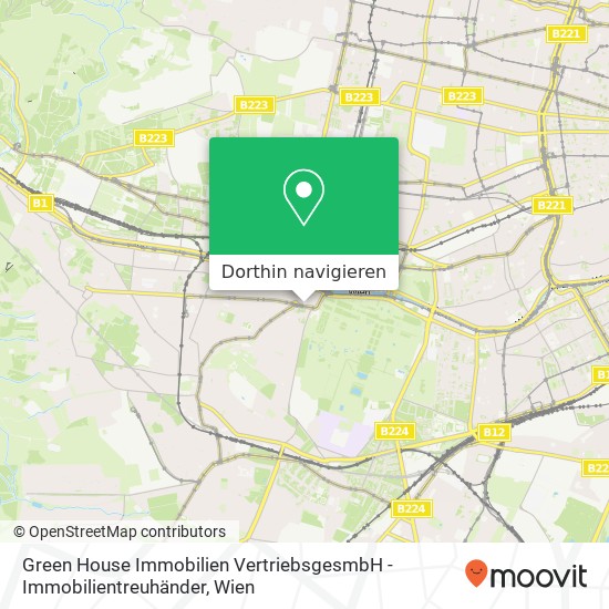 Green House Immobilien VertriebsgesmbH - Immobilientreuhänder Karte