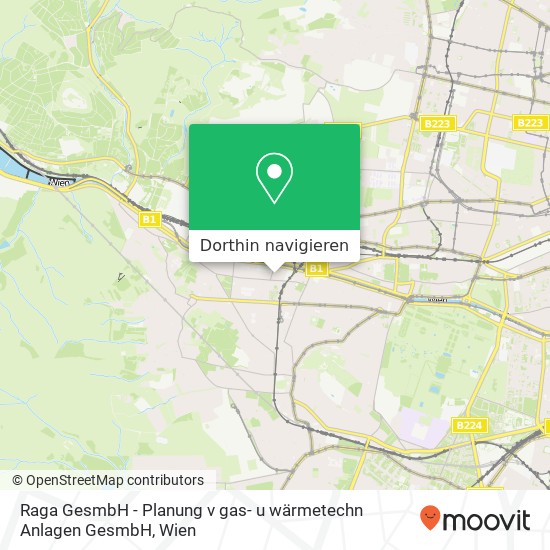 Raga GesmbH - Planung v gas- u wärmetechn Anlagen GesmbH Karte