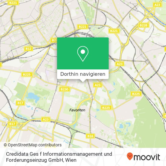 Credidata Ges f Informationsmanagement und Forderungseinzug GmbH Karte