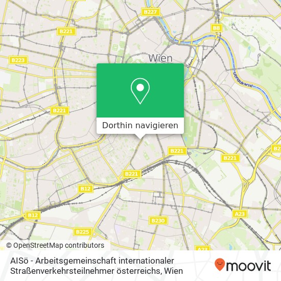 AISö - Arbeitsgemeinschaft internationaler Straßenverkehrsteilnehmer österreichs Karte