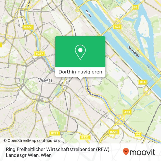 Ring Freiheitlicher Wirtschaftstreibender (RFW) Landesgr Wien Karte