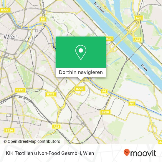 KiK Textilien u Non-Food GesmbH Karte