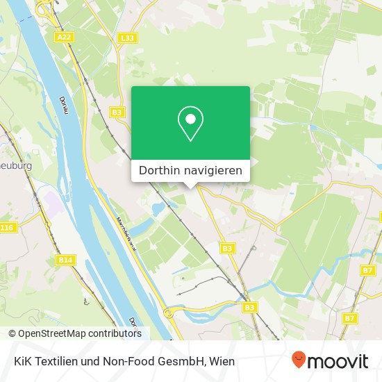 KiK Textilien und Non-Food GesmbH Karte