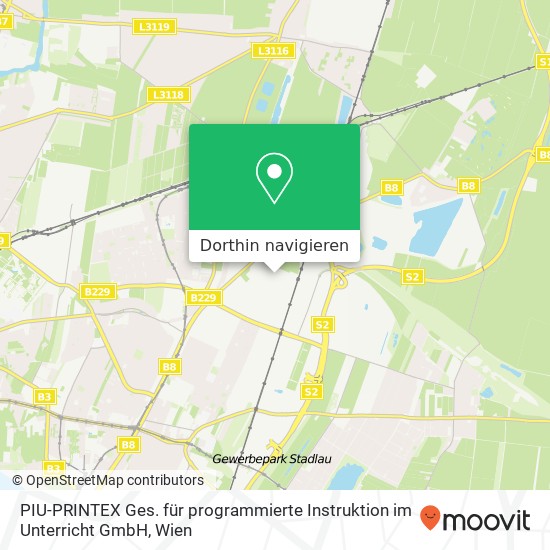 PIU-PRINTEX Ges. für programmierte Instruktion im Unterricht GmbH Karte