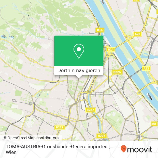 TOMA-AUSTRIA-Grosshandel-Generalimporteur Karte