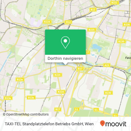 TAXI-TEL Standplatztelefon Betriebs GmbH Karte