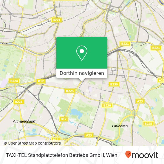 TAXI-TEL Standplatztelefon Betriebs GmbH Karte