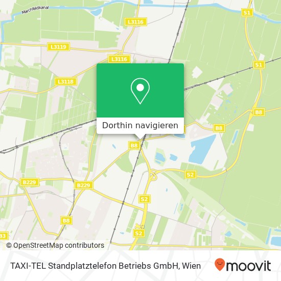 TAXI-TEL Standplatztelefon Betriebs GmbH Karte