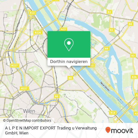 A L P E N IMPORT EXPORT Trading u Verwaltung GmbH Karte