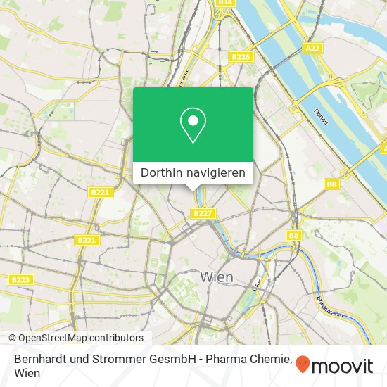 Bernhardt und Strommer GesmbH - Pharma Chemie Karte
