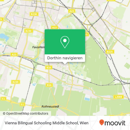 Vienna Bilingual Schooling Middle School Karte