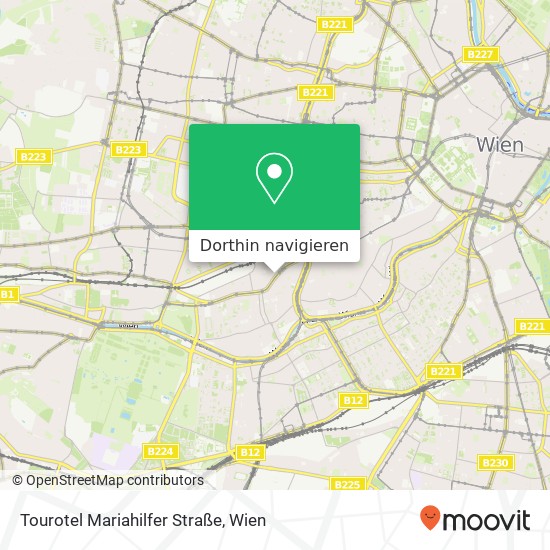 Tourotel Mariahilfer Straße Karte