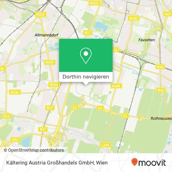 Kältering Austria Großhandels GmbH Karte