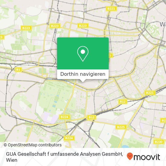 GUA Gesellschaft f umfassende Analysen GesmbH Karte