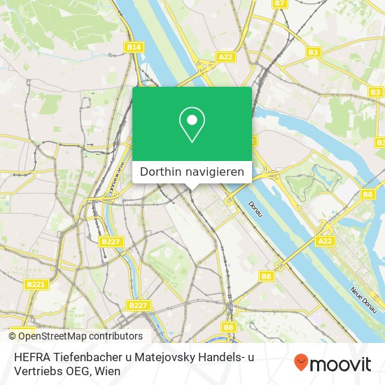 HEFRA Tiefenbacher u Matejovsky Handels- u Vertriebs OEG Karte