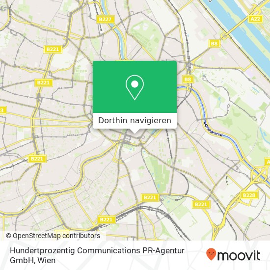 Hundertprozentig Communications PR-Agentur GmbH Karte