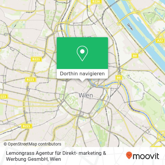 Lemongrass Agentur für Direkt- marketing & Werbung GesmbH Karte