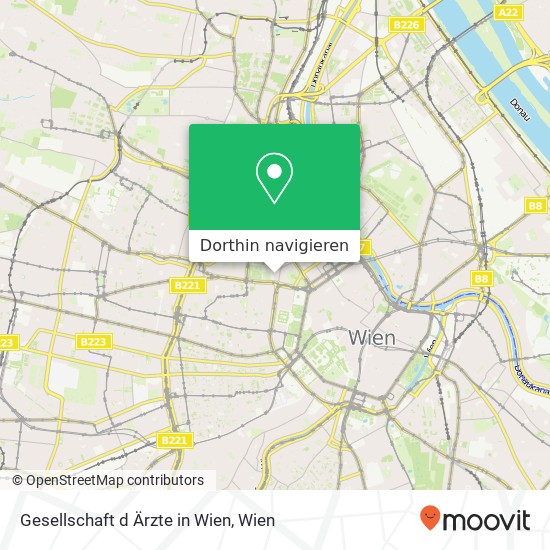 Gesellschaft d Ärzte in Wien Karte
