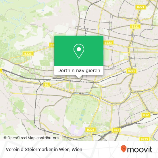 Verein d Steiermärker in Wien Karte