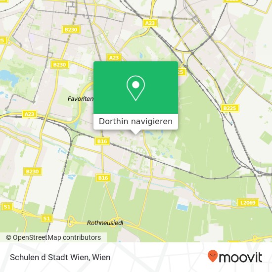 Schulen d Stadt Wien Karte