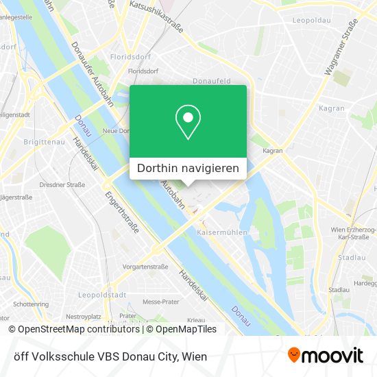 öff Volksschule VBS Donau City Karte