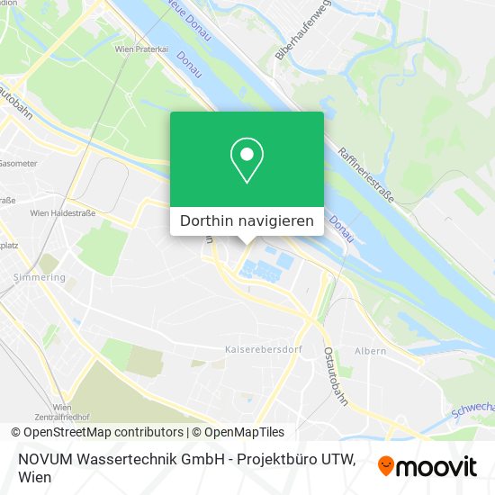 NOVUM Wassertechnik GmbH - Projektbüro UTW Karte