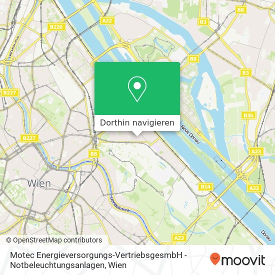 Motec Energieversorgungs-VertriebsgesmbH - Notbeleuchtungsanlagen Karte