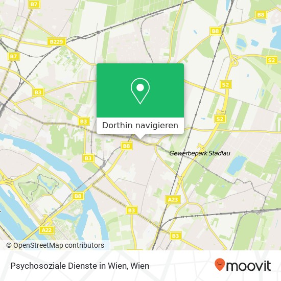 Psychosoziale Dienste in Wien Karte