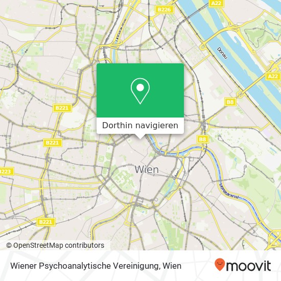 Wiener Psychoanalytische Vereinigung Karte