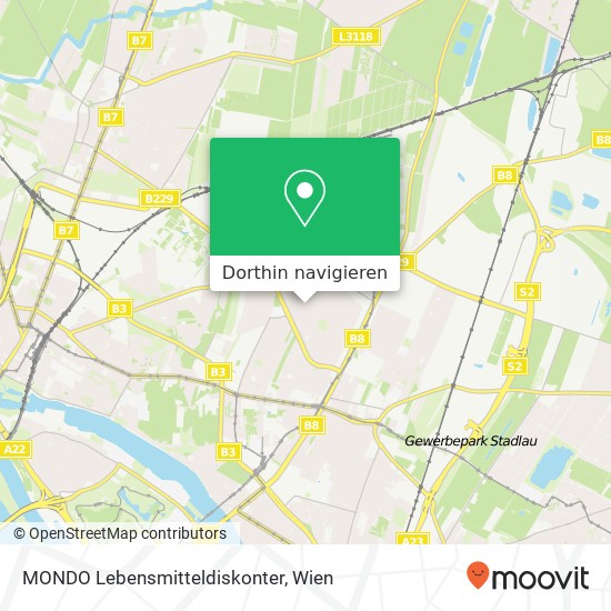 MONDO Lebensmitteldiskonter Karte