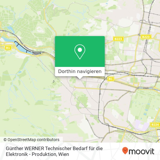 Günther WERNER Technischer Bedarf für die Elektronik - Produktion Karte