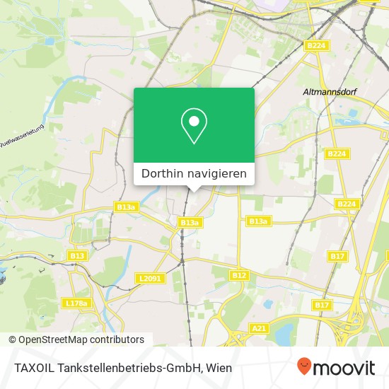 TAXOIL Tankstellenbetriebs-GmbH Karte