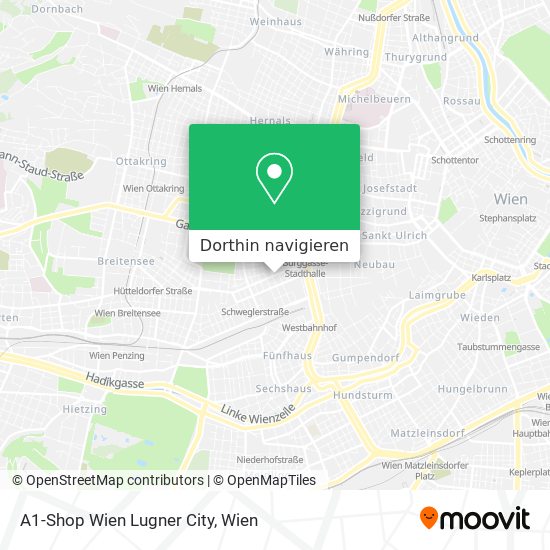 A1-Shop Wien Lugner City Karte