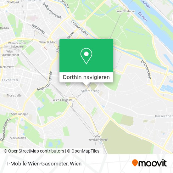 T-Mobile Wien-Gasometer Karte