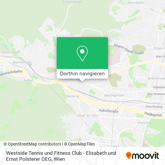 Westside Tennis und Fitness Club - Elisabeth und Ernst Polsterer OEG Karte